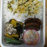 ☆パパお弁当☆ハンバーグ・グラタン・大豆甘煮・かぼ